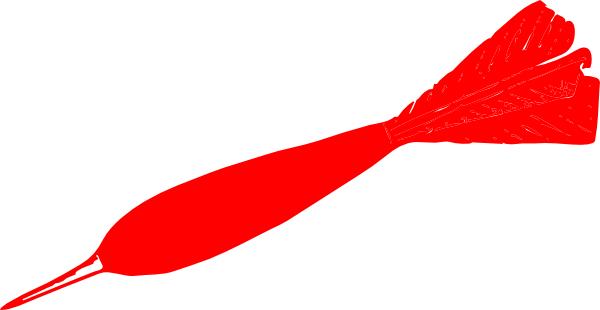 Red Dart clip art