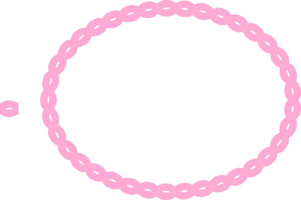 Oval Braid Pink Clip Art at Clker.com - vector clip art online, royalty