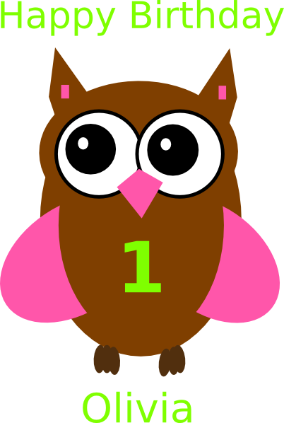 owl birthday clip art - photo #37