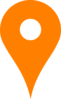 Orange Map Pin Clip Art