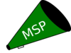 Megaphone Green Msp Clip Art