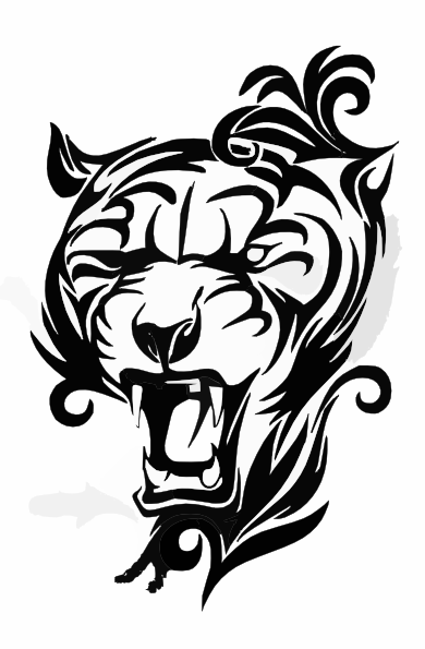 tiger clipart outline - photo #44