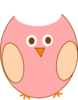 Pink Owl Clip Art