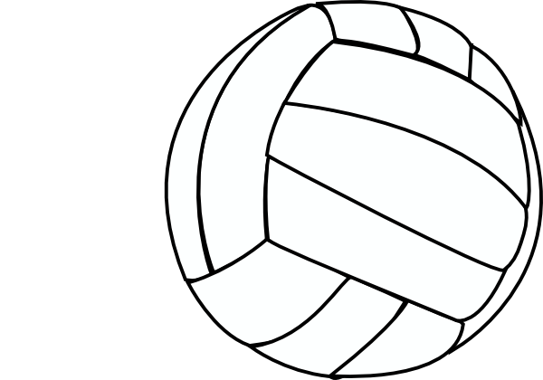 volleyball outline clip art - photo #18