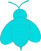 Blue Bee Clip Art