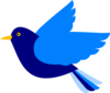 Blue Bird Left Clip Art