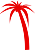 Dark Red Palm Tree Clip Art