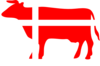 Danish Flag Cow Clip Art