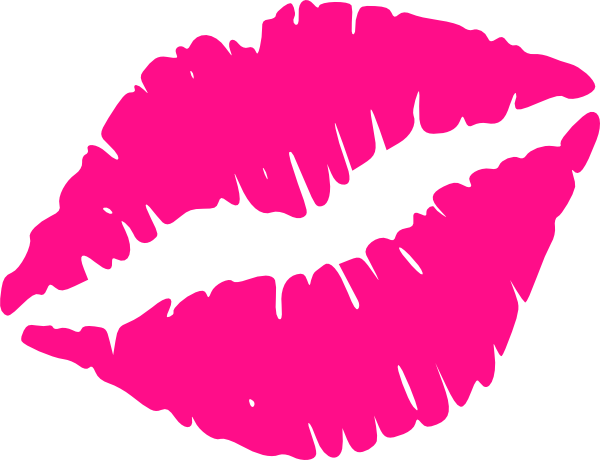 free clipart pink lips - photo #6