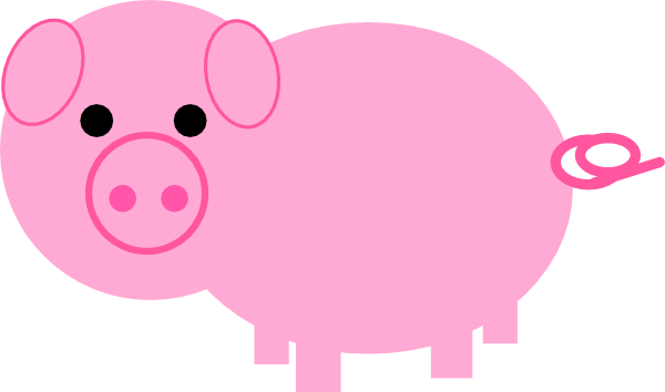 clip art pink pig - photo #3