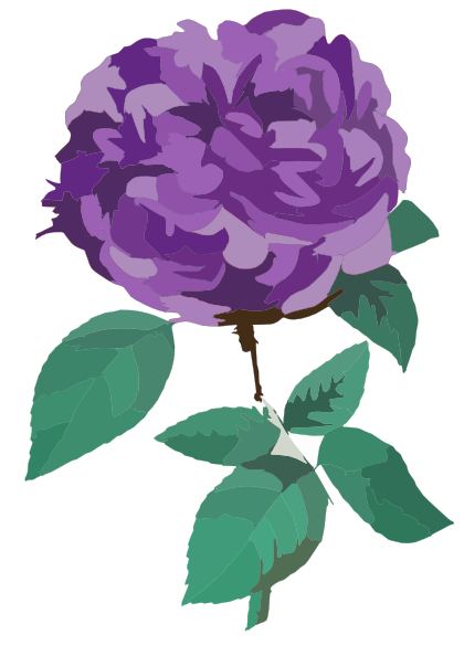 clip art purple rose - photo #48