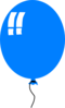 Blue Balloon Clip Art