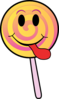 Lollipop Smiley Clip Art