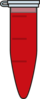 Full Closed Eppendorf Tube Red Clip Art