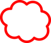 Red Cloud Clip Art