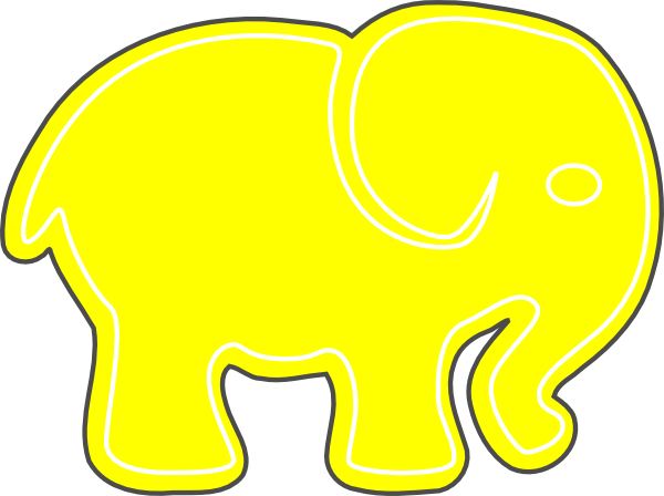 yellow elephant clipart - photo #15