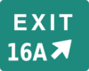 Exit 16a Clip Art