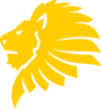 Gold Lion Head Clip Art
