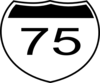 Interstate Sign I75 Clip Art