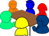 Colorful Meeting Clip Art