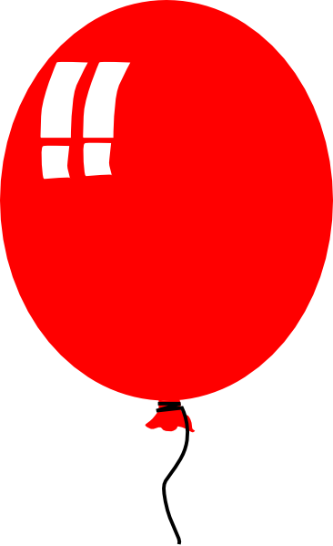 free clip art red balloon - photo #22