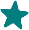Blue Green Star Clip Art