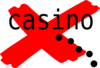 Casino X Clip Art