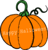 Happy Halloween Pumpkin Clip Art