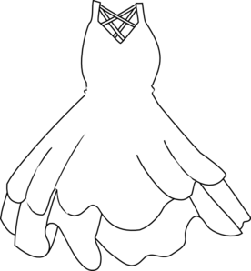Black  White Maxi Dress on White Dress Clip Art   Vector Clip Art Online  Royalty Free   Public