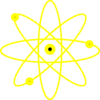 Atom-yellow Clip Art