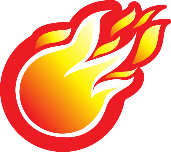 Fire Ball Icon clip art
