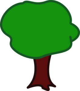 Tree - Rounded Clip Art at Clker.com - vector clip art online, royalty