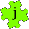 Puzzle Piece J Clip Art