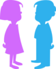 Pink And Blue Clip Art