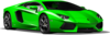 Green Lamborghini Clip Art