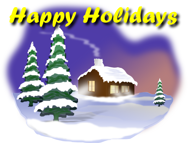 clipart of happy holidays - photo #33