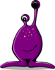 Purple Alien Clip Art