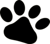 Black Pet Paw Clip Art