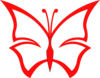 Red Butterfly Clip Art