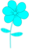 Aqua Fleur Clip Art