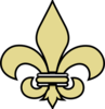 Fleur De Lis Gold With Black Clip Art