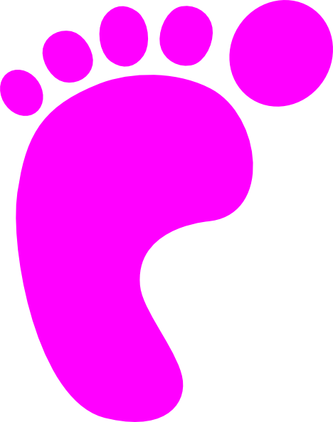 free baby girl footprint clipart - photo #9