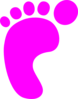 Girl Footprint Clip Art