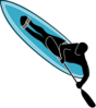 Waveski Surfing Clip Art