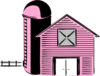 Lightpink Barn Clip Art