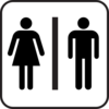 Sign Bathroom / Wc / Man & Woman Clip Art