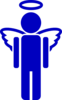 Blue 2 Angel Full Clip Art