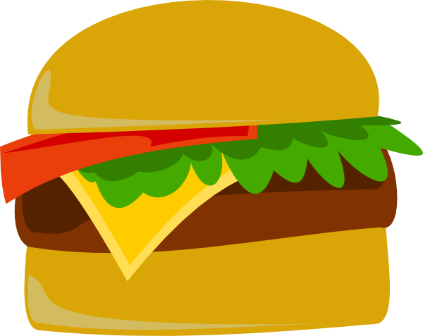 chicken burger clip art - photo #11