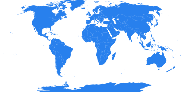 Global Map Blue Clip Art at Clker.com - vector clip art online, royalty