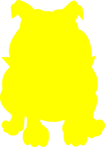 Yellow Bulldog Clip Art